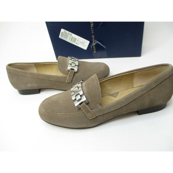 NEW Adrienne Vittadini Raja Slip on Suede Loafers - Picture 4 of 10